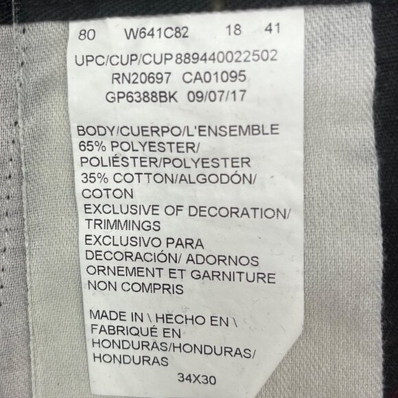 Dickies Men's Black Work Pants 34x30 Polyester, Cotton  21a - Picture 4 of 5